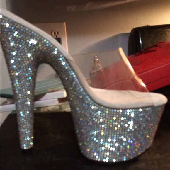 bejeweled stripper shoes